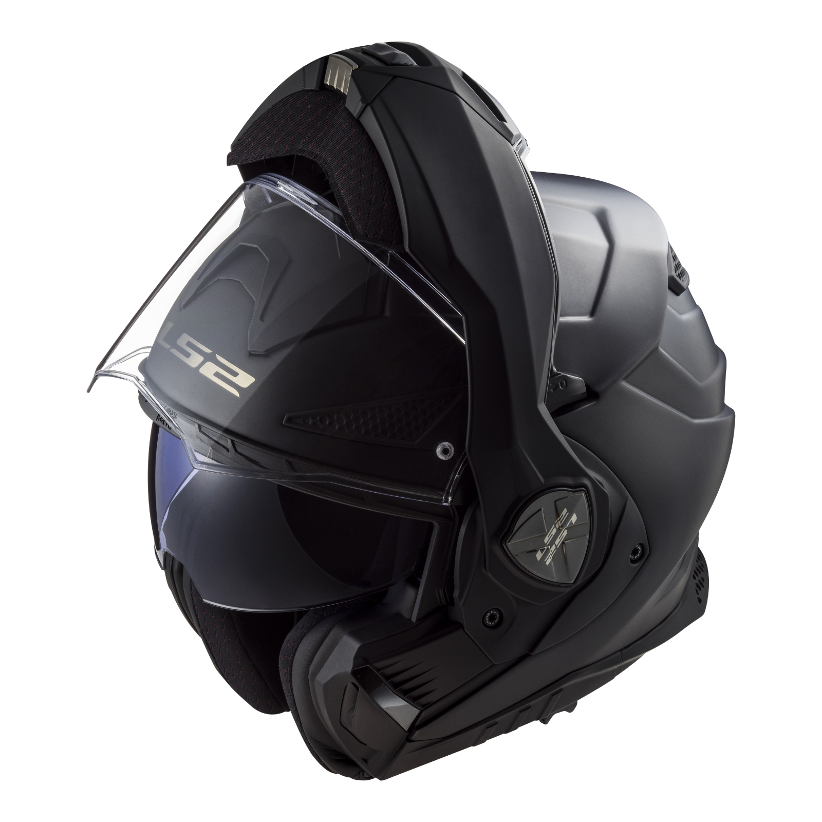LS2 FF901 Advant X Solid Flip Front Helmet Matte Black - Image 4