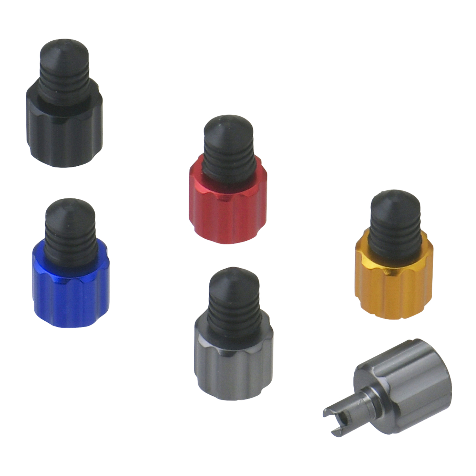 DRC AIRVALVE CAP W/VALVE WRENCH 2PCS BLUE - Image 4