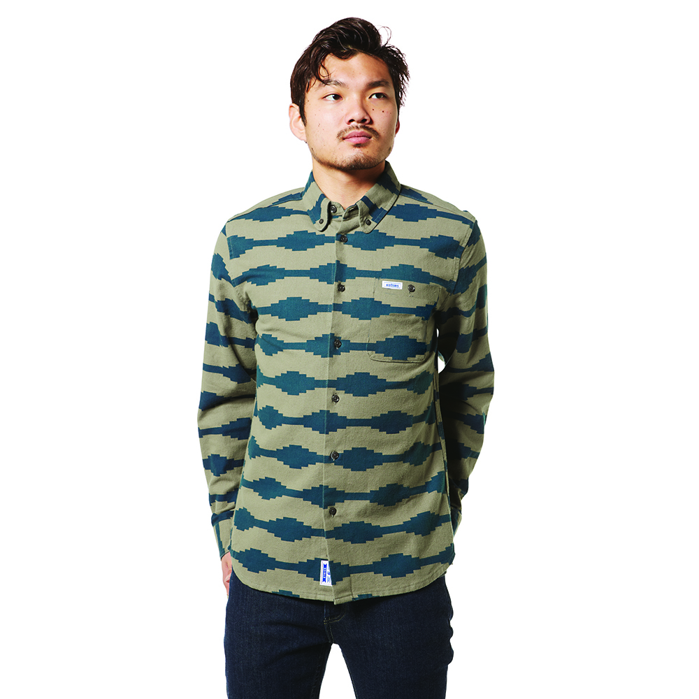 CHAIN GANG LS WOVEN [KHAKI]