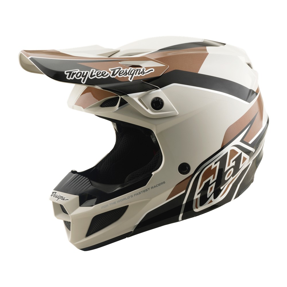 Troy Lee Designs SE5 Polycarbonate Motocross Helmet Stand Pumice