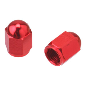 DRC ALUMINUM VALVE CAPS 2PCS RED - Image 3