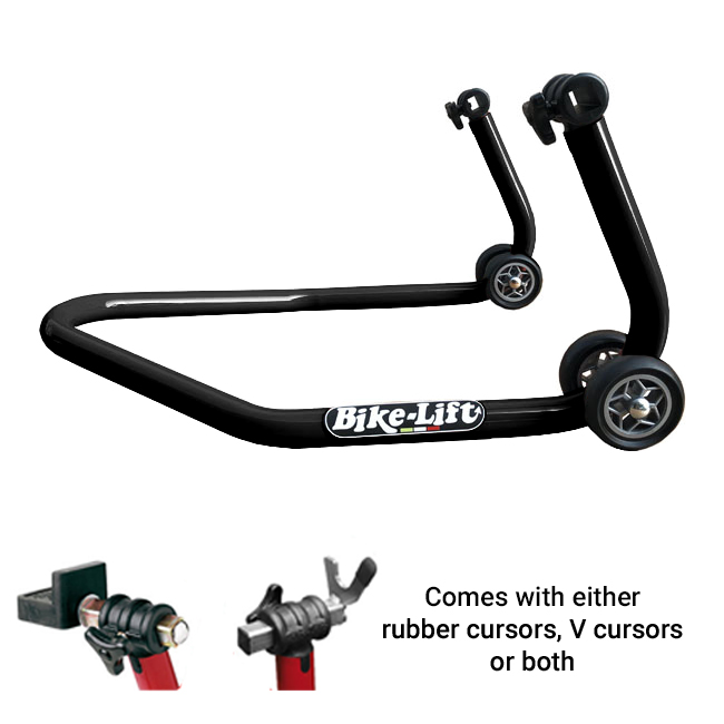 REAR ADJUSTABLE STAND **BLACK** WITH V CURSORS