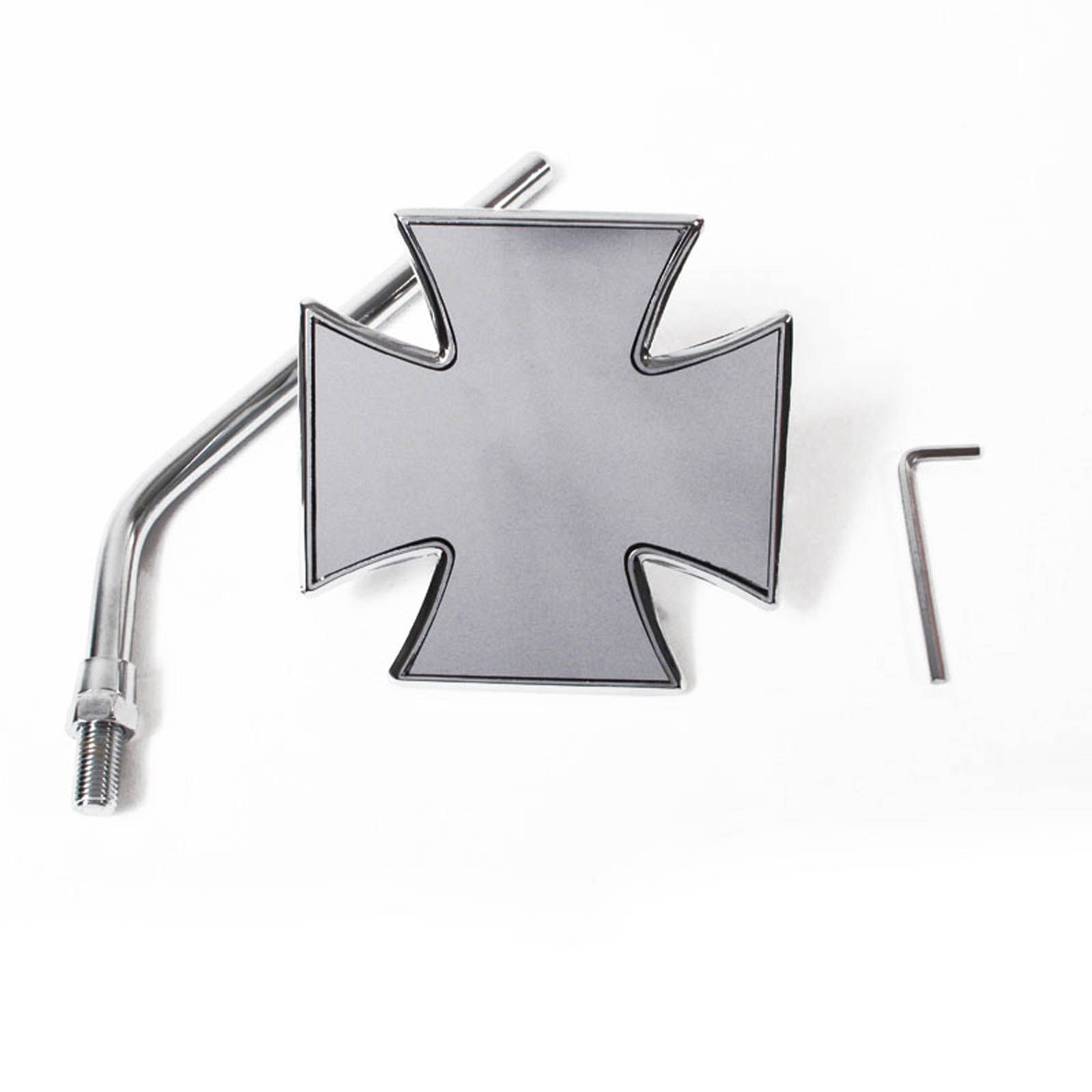 WHITES MIRROR MALTESE CROSS 10MM FITTING - Image 1
