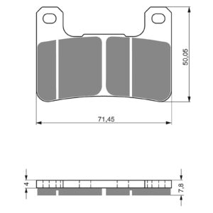BRAKE PADS GOLDFREN RACE GF213 - GPR - Image 1