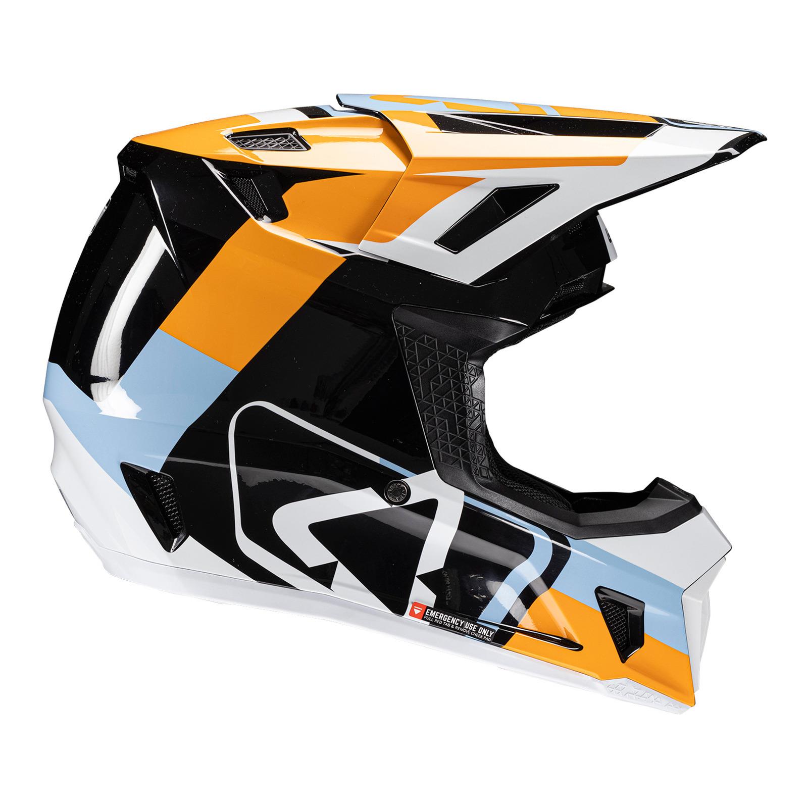 Leatt 7.5 Motocross Helmet Kit - Orange - Image 3