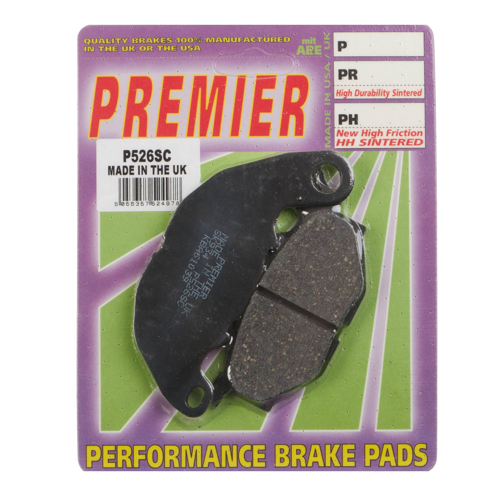 PREMIER BRAKE PADS P526SC - YAM - Image 1