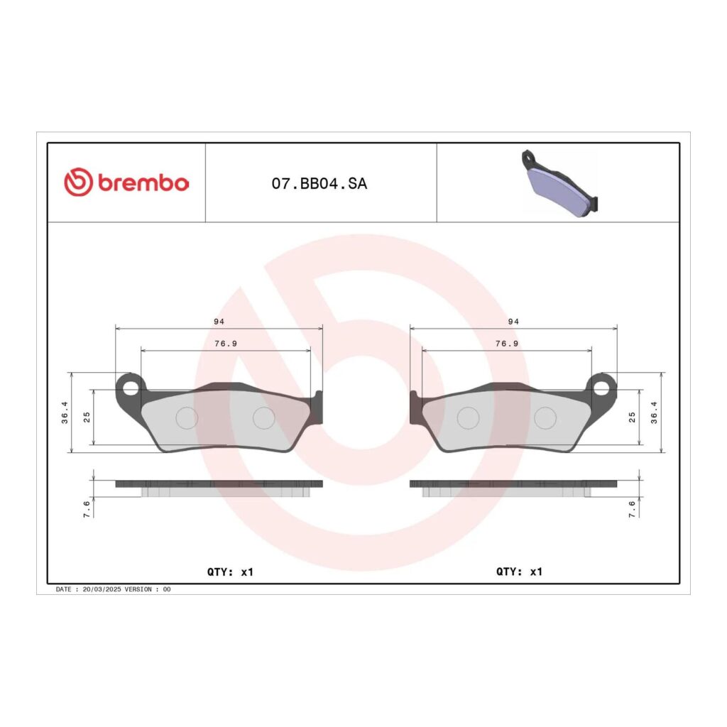 Brembo Brake Pad - Sintered Front