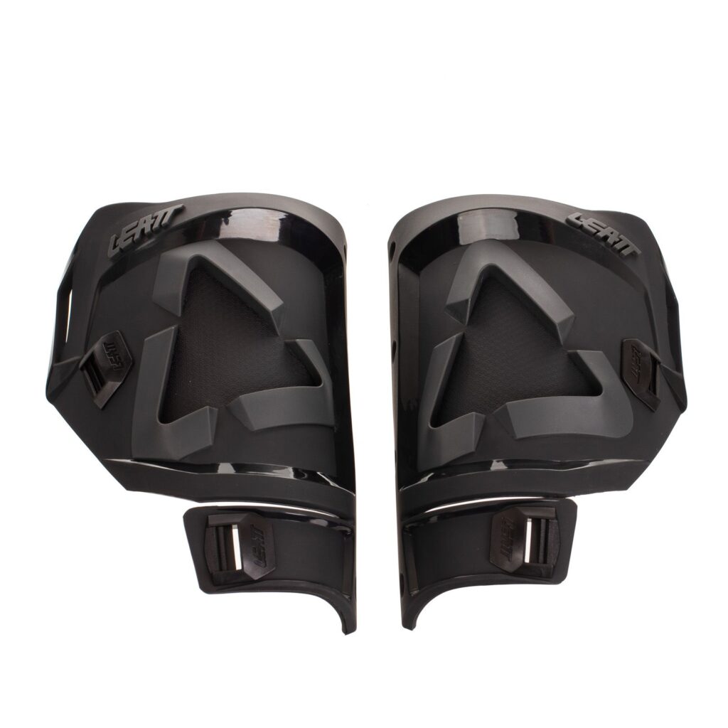 LEATT BOOT SHIN PLATE KIT 5.5 BLK PAIR US7-9