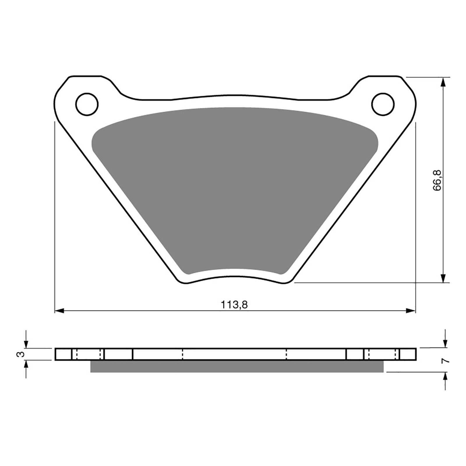 BRAKE PADS GOLDFREN SINTERED SPORTS GF060 - S3 ( PH70 ) - Image 1