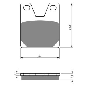 BRAKE PADS GOLDFREN SINTERED SPORTS GF169 - S3 ( PH254 ) - Image 1