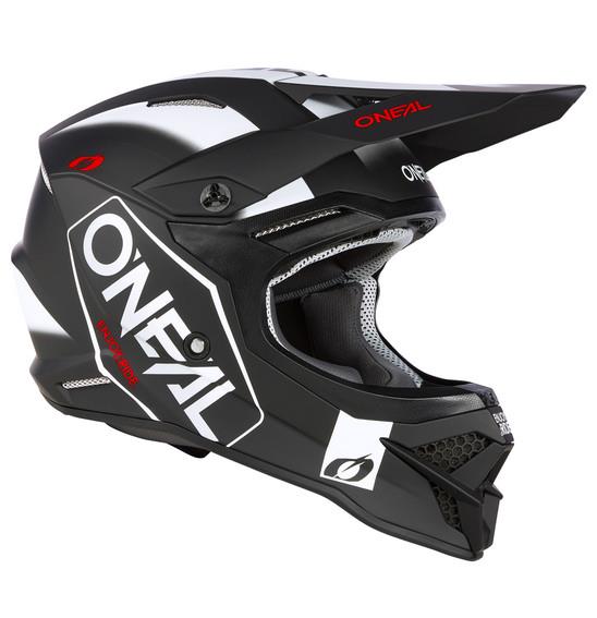 O'Neal 3SRS HEXX V.23 Motocross Helmet Black/White