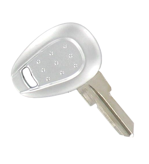2pce LOCK & KEY SET - Silver Key 2.5 mm thick