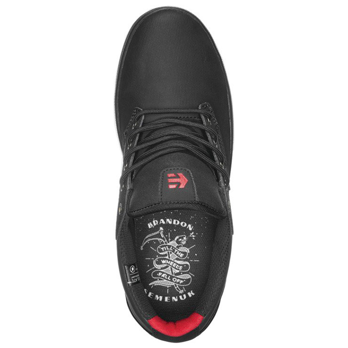 Etnies Jameson Mid Crank Shoes Black/Dark Grey/Red