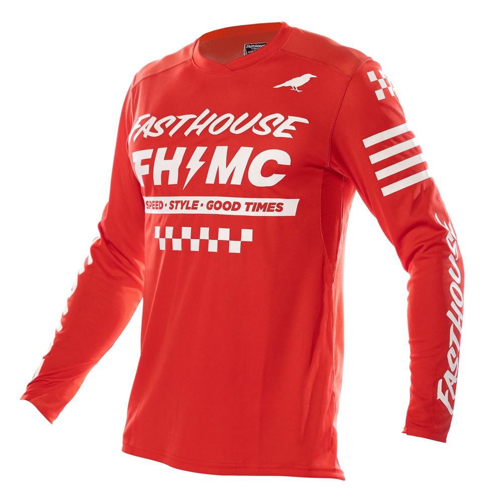Fasthouse Elrod Motocross Jersey Red