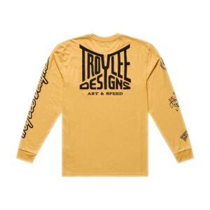 Troy Lee Designs Handlebar Longe Sleeve Tee Bleached Melon - Image 4