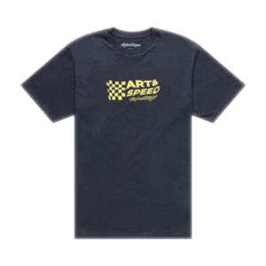 Troy Lee Designs Finish Line Tee Black Heather - Image 1