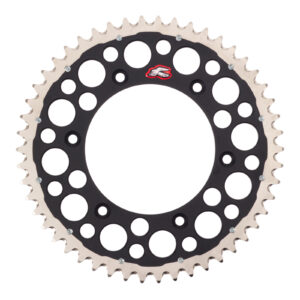 Renthal Sprocket Twinring Black 50T Bi-Metal Grooved - Image 1