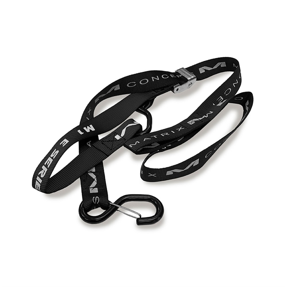 E Series 1 Inch Tie Down Set Black