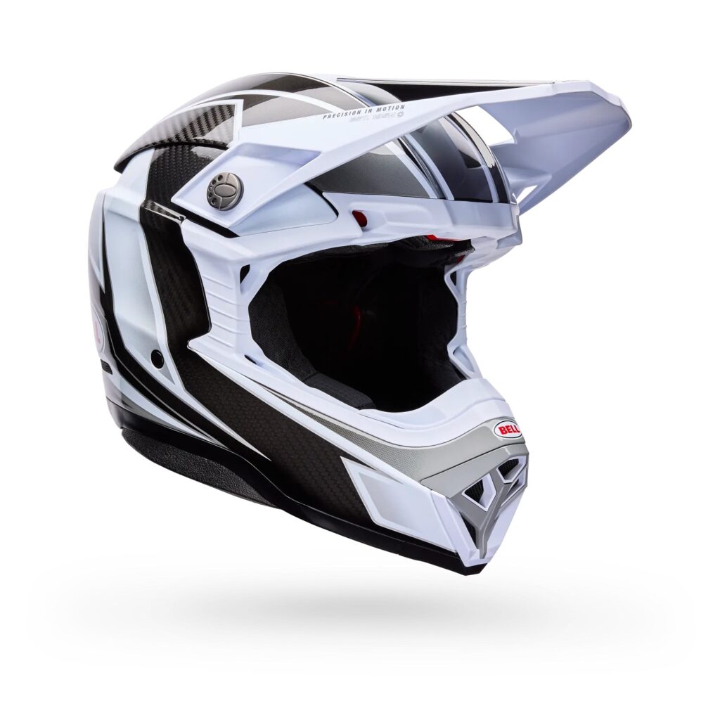 Bell Moto-10 Spherical Grid ECE Motocross Helmet White/Black/Grey
