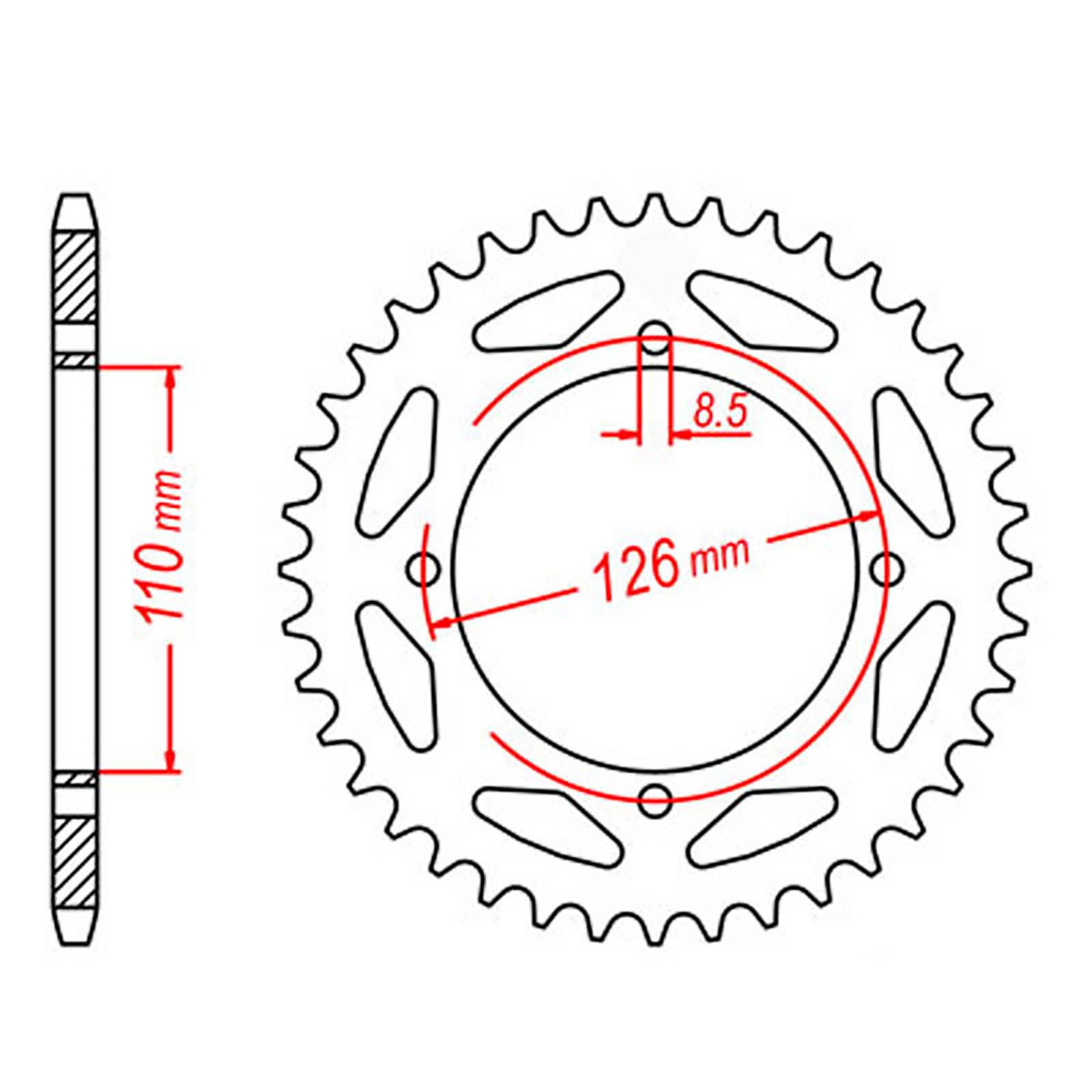 SPKT REAR OE STEEL 1465 47T #420 - Image 1