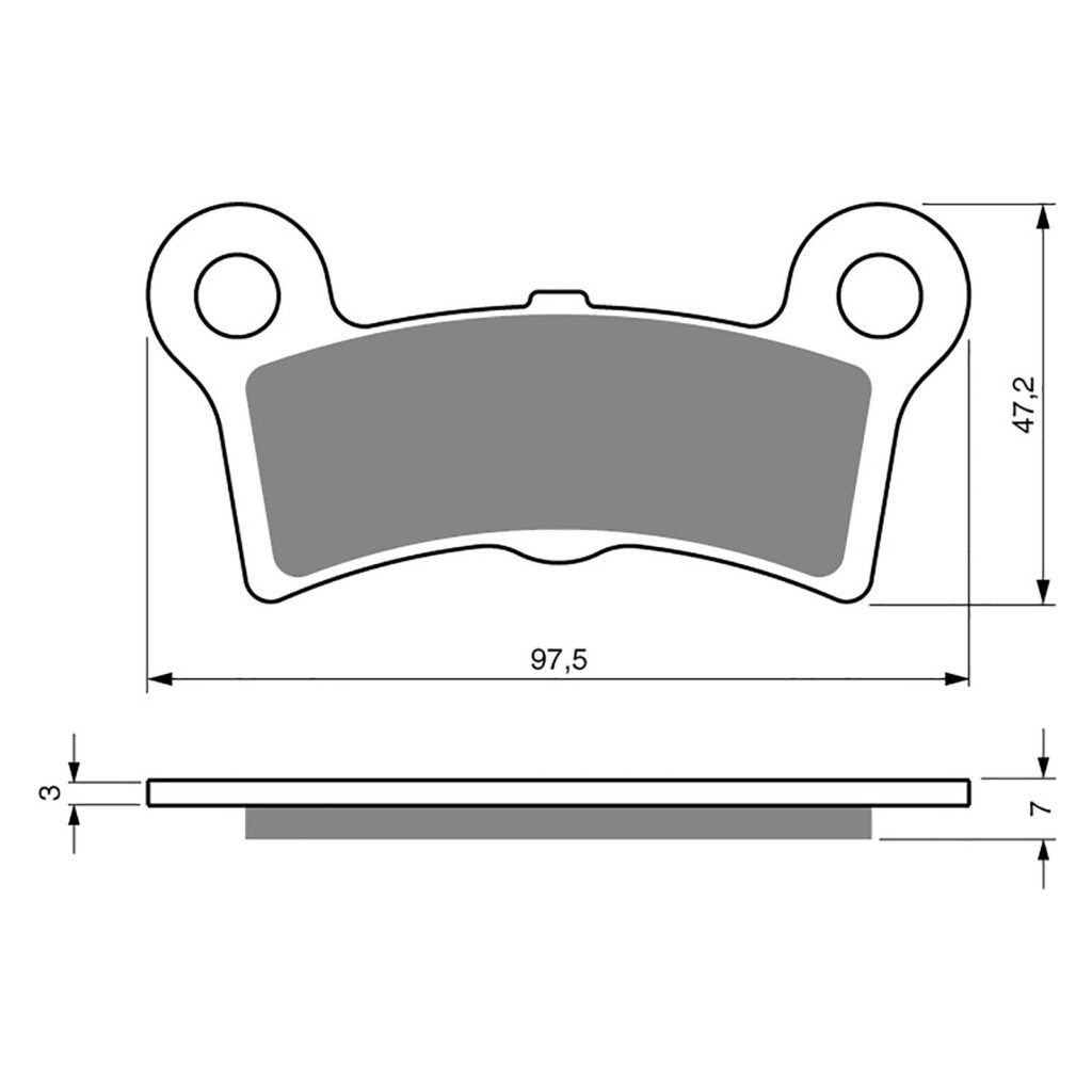 BRAKE PADS GOLDFREN SINTERED SPORTS GF354 - S3 ( P447 )