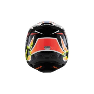 Alpinestars S-M3 Youth Motocross Helmet Wurx Black/Yellow Fluoro/Blue/Red Gloss - Image 5