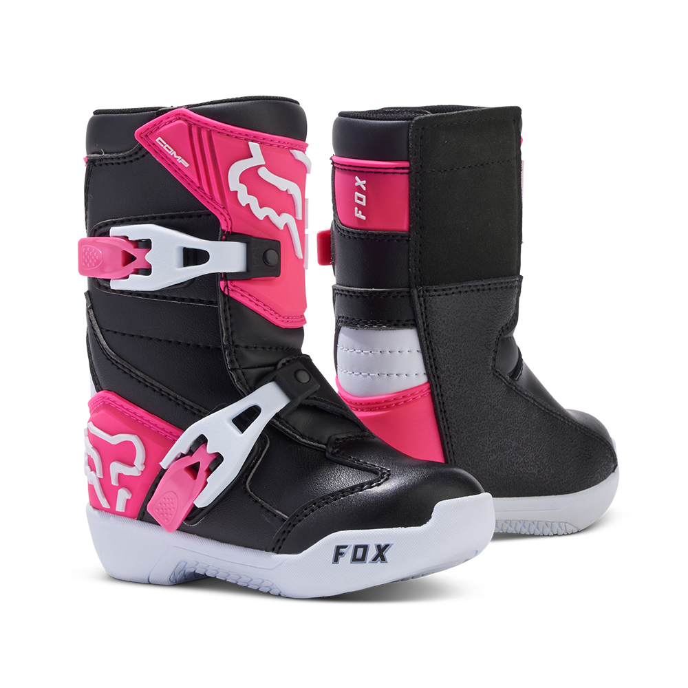 Fox Comp Motocross Boots Kids Black/Pink