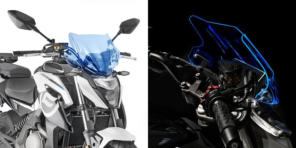 GIVI SCREEN HONDA CB500F '19-> 'BLUE ICE' 28x36.5cm (NEEDS A1176A KIT)