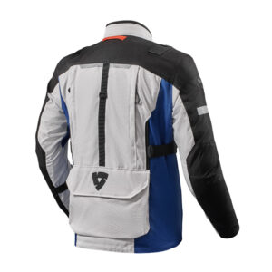 Adventure Jacket REV'IT! Sand 4 H2O Silver/Blue - Image 2