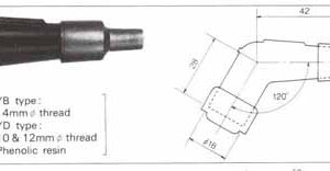 NGK plug Cap TB05EMA black    8636                         [AC] - Image 1