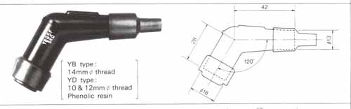 NGK plug Cap TB05EMA black    8636                         [AC]
