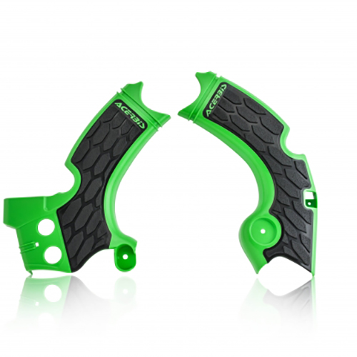 X-Grip Frame Guard Kawasaki KX450F/X 24 Black-Green Acerbis