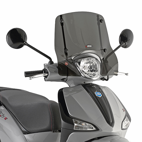 GIVI SCREEN PIAGGIO FLY/ LIBERTY / SUZUKI ADDRESS 26x41.5cm (NEEDS KIT)