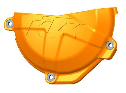 Clutch Cover Protection KTM 4 Stroke Power Parts Factory Orange