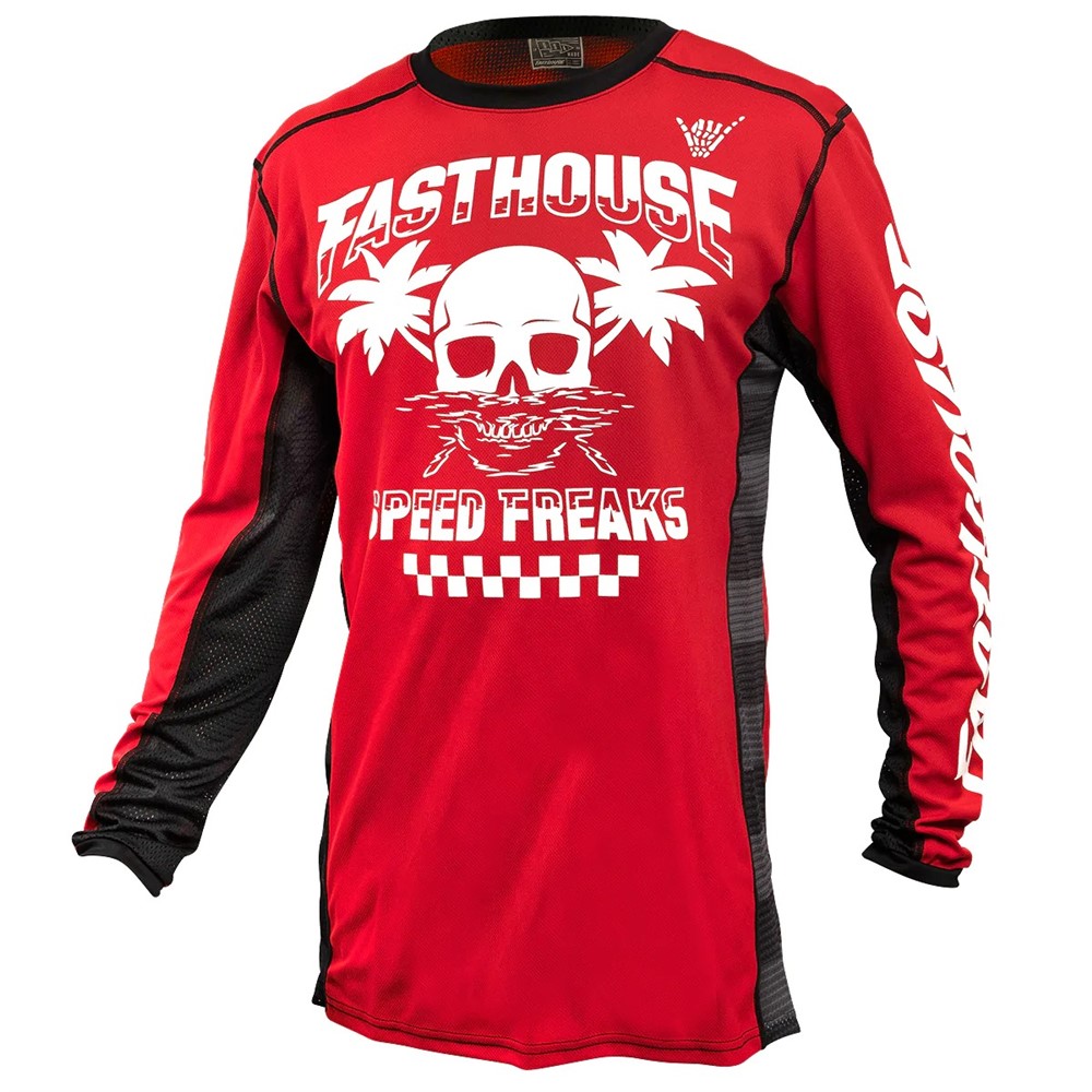Fasthouse Youth Grindhouse Subside Motocross Jersey Red