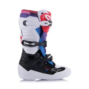 Alpinestars Tech-7 Motocross Boots Youth White/Black/Rainbow - Image 2