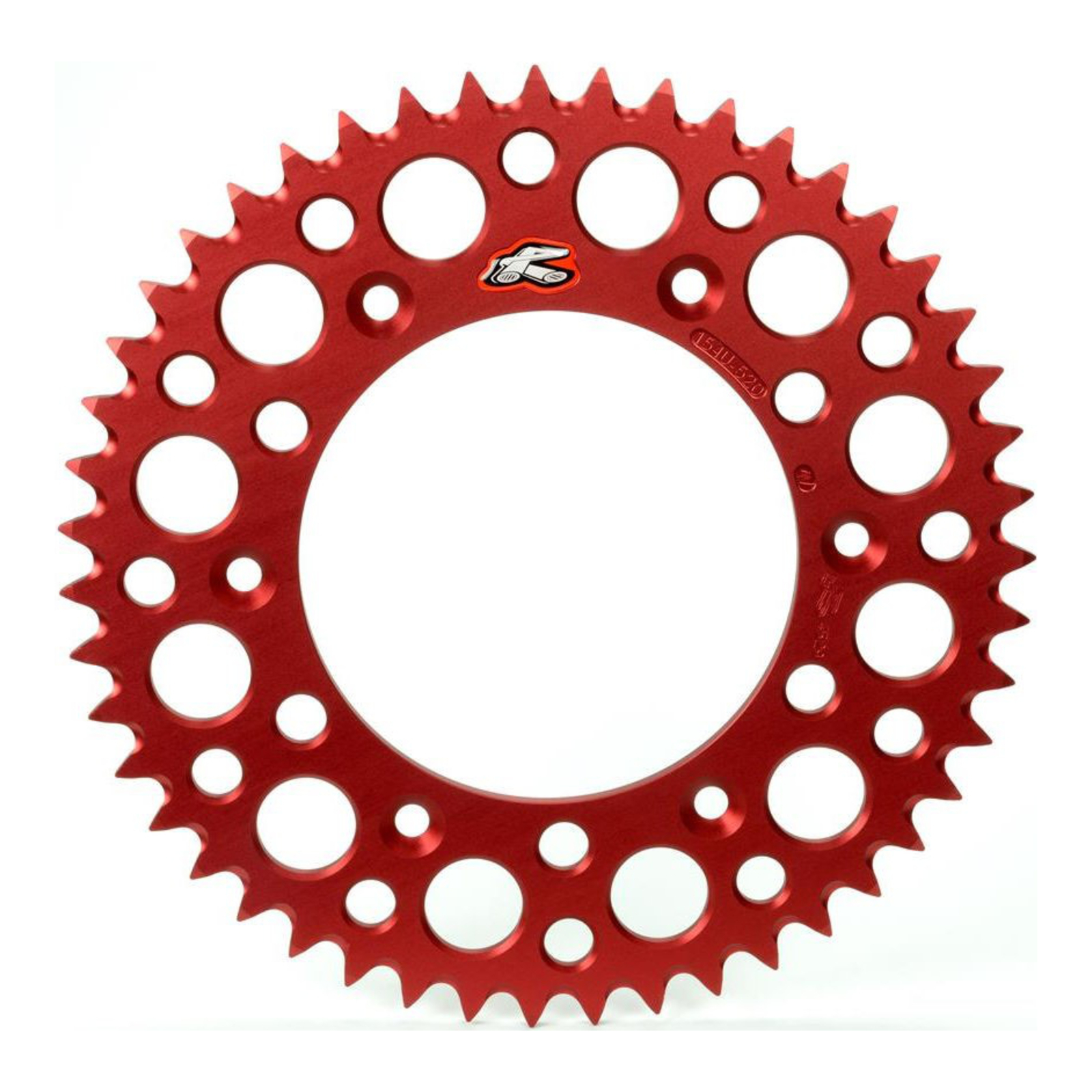 Renthal Sprocket Rear Red 49T Alloy 7075 T6 Grooved - Image 1