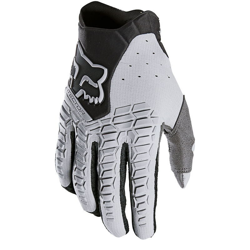 Fox Pawtector Motocross Gloves Steel Grey