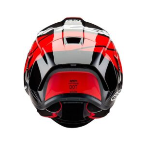 Alpinestars Supertech R10 Helmet Element Black Carbon/Bright Red/White Gloss - Image 7