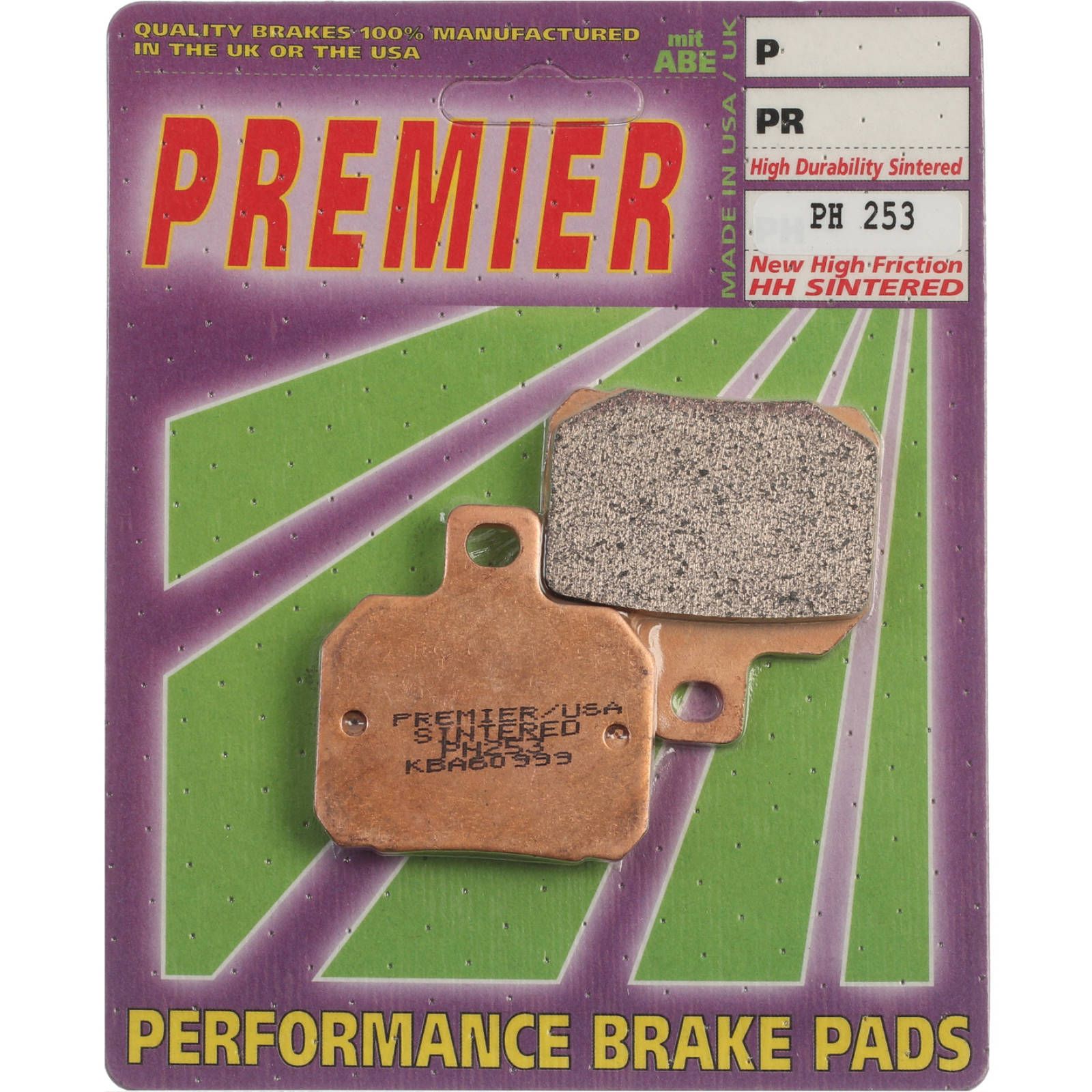 PREMIER BRAKE PADS HI-PERF SINT PH253 – APR | DUC