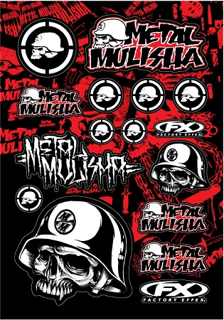 Sticker Sheet Metal Mulisha
