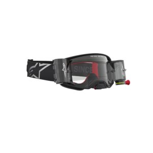 Alpinestars Supertech Firma Rolloff Goggles Black/Silver Clear Lens - Image 2