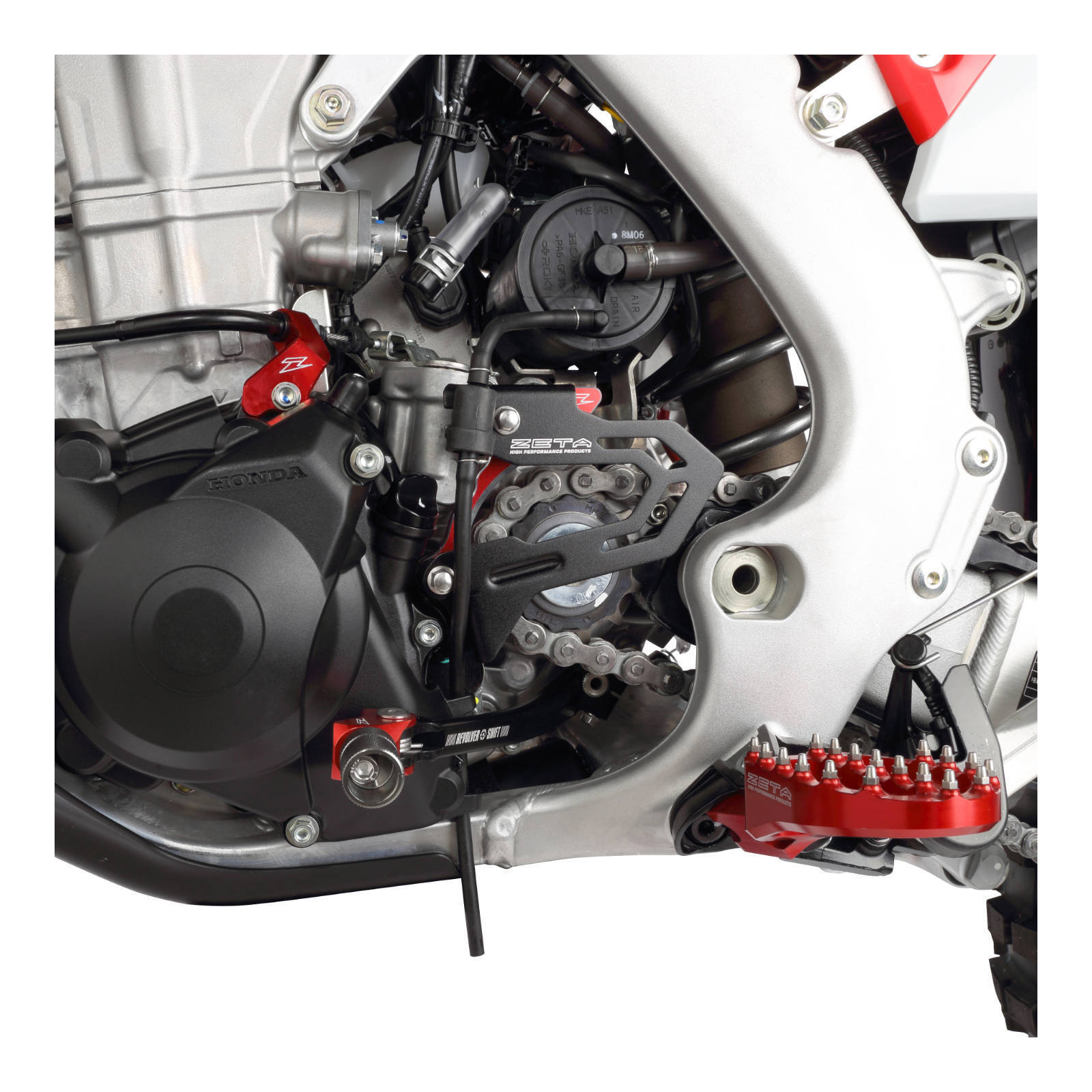 Zeta Case Saver with Cover for CRF450L/X '19-'20, CRF450RL '21- - Red - Image 4