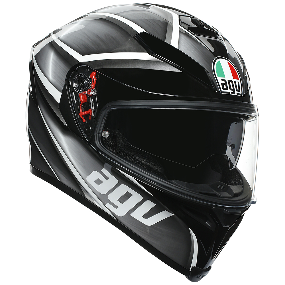 Road Helmet AGV K-5 S Tempest Black/Silver