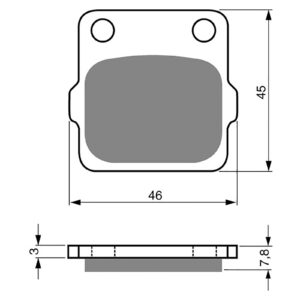 BRAKE PADS GOLDFREN OFFROAD RACING GF007 - K5 ( PR24) - Image 1