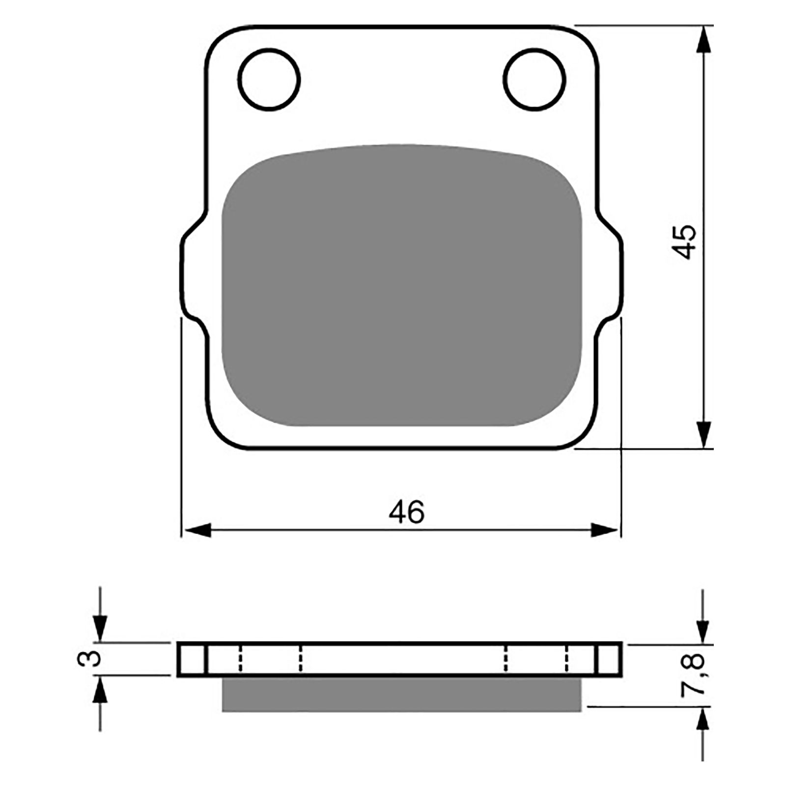 BRAKE PADS GOLDFREN OFFROAD RACING GF007 - K5 ( PR24) - Image 1