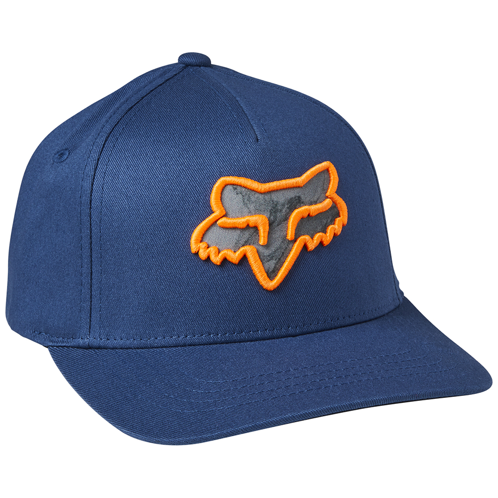 Fox Youth Karrera Flexfit Hat Dark Indigo