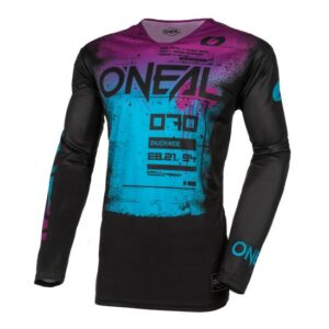 Oneal Mayhem Scarz Motocross Jersey Black/Blue - Image 1