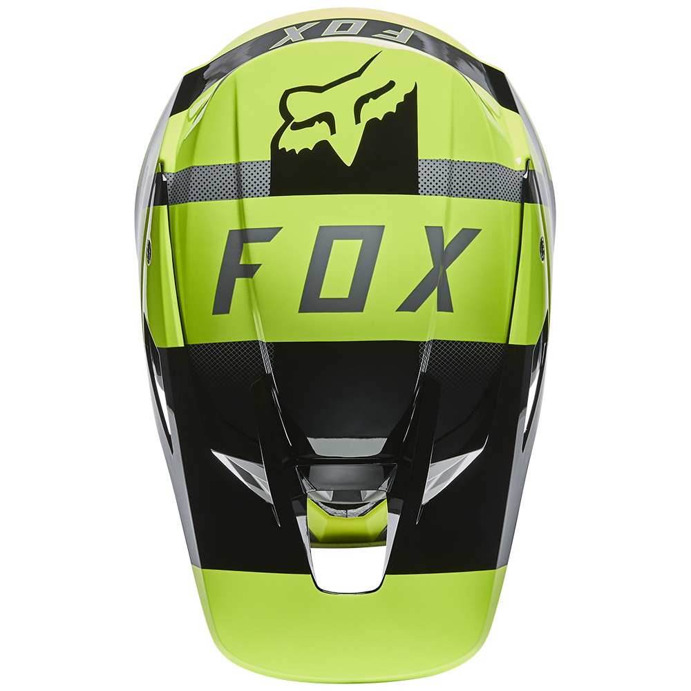 Motocross Helmet Fox V3 RS Riet Flo Yellow