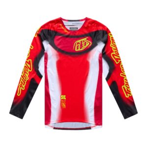 Troy Lee Designs SE Pro Illusion Motocross Jersey Youth Red/Black - Image 5